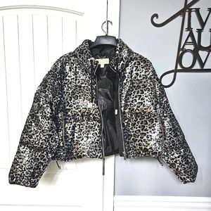 MK Sequin Puffer Down Coat/ Jacket